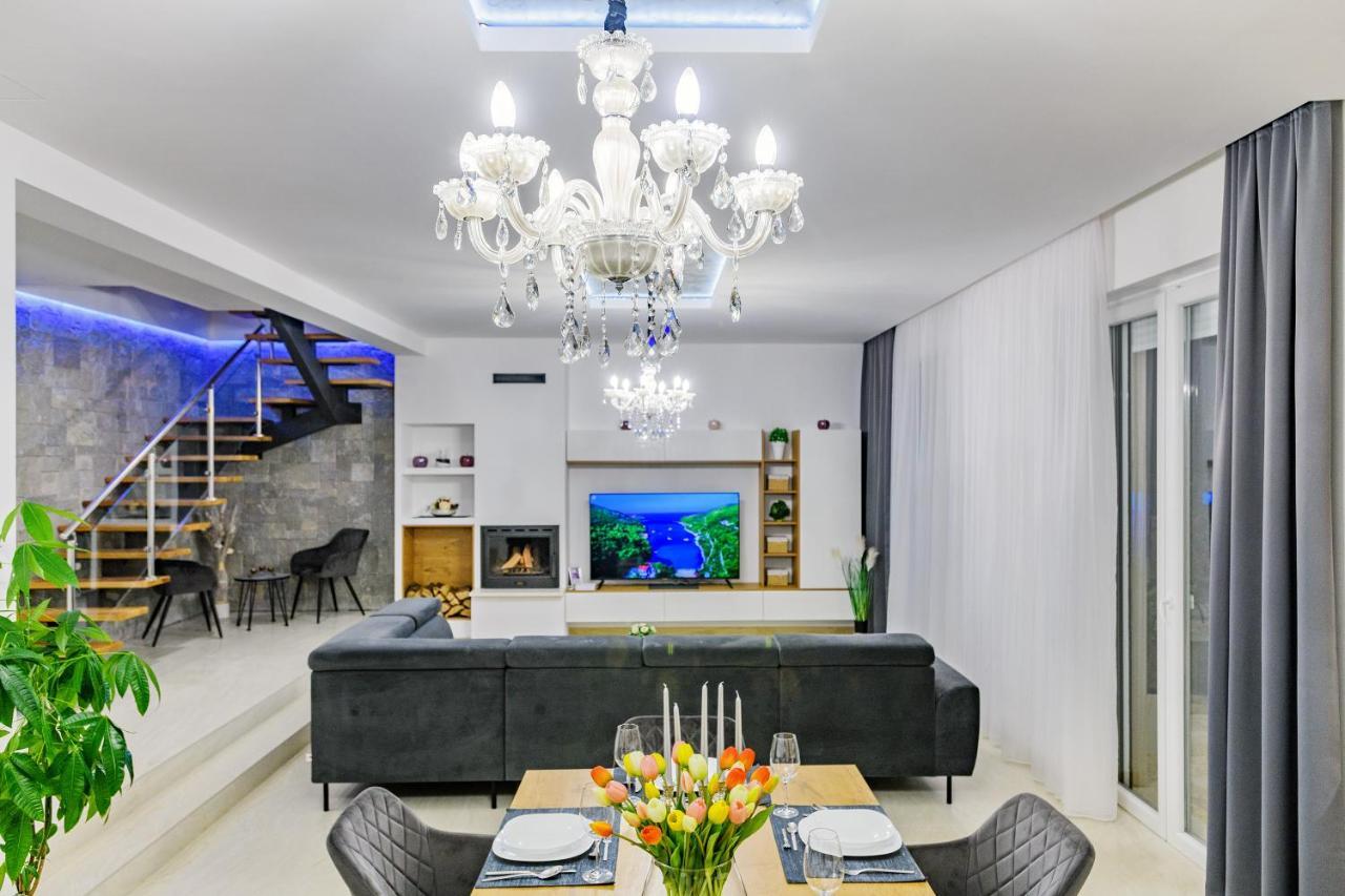 Luxury Stone Villa With Pool - Brisevo Esterno foto