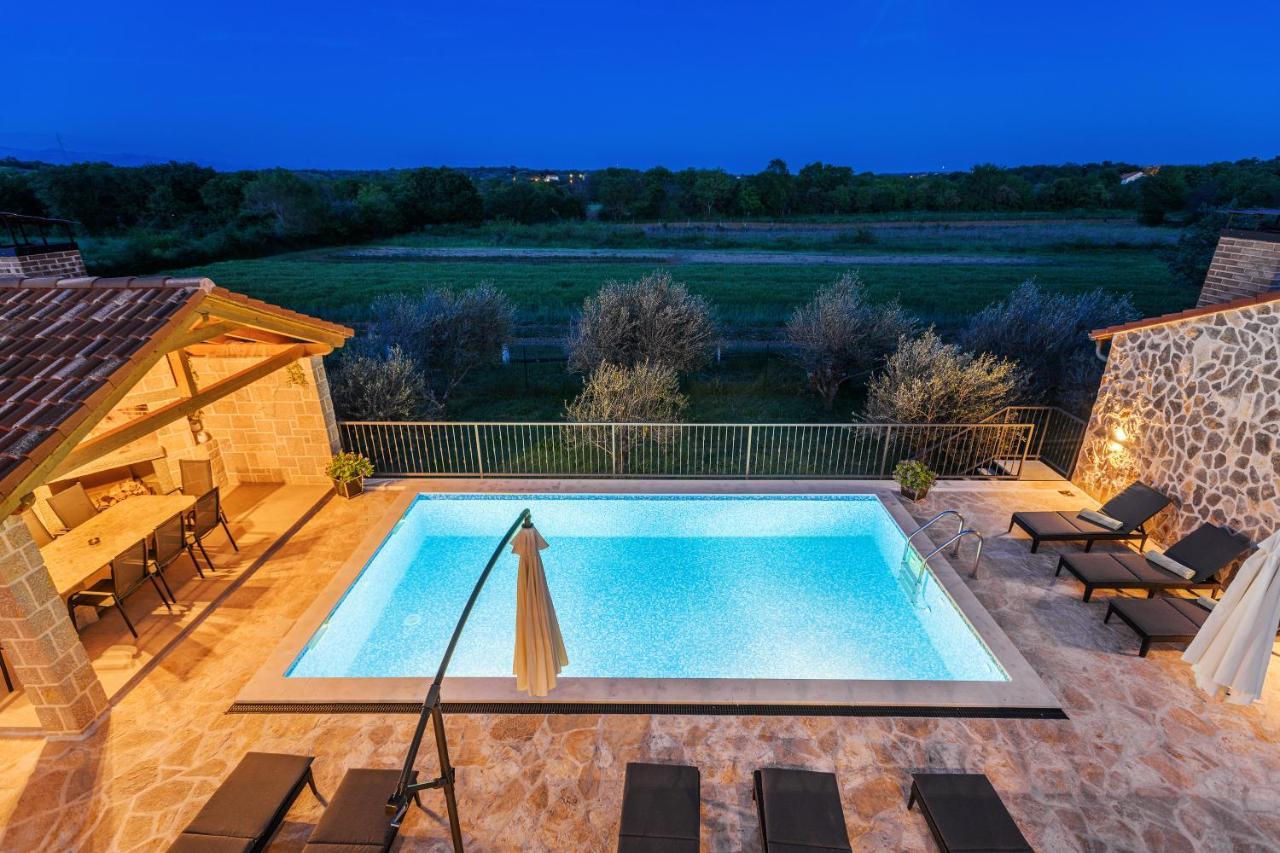 Luxury Stone Villa With Pool - Brisevo Esterno foto