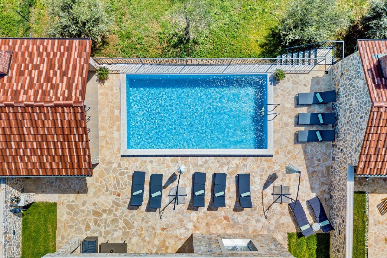 Luxury Stone Villa With Pool - Brisevo Esterno foto